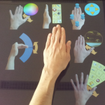 Hand Contact Shape Recognition for Posture-Based Tabletop Widgets and Interaction