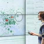 Combining Interactive Large Displays and Smartphones to Enable Data Analysis from Varying Distances
