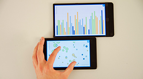 Vorschau für das Forschungsprojekt: VisTiles: Coordinating and Combining Co-located Mobile Devices for Visual Data Exploration.